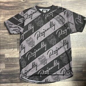 Men’s Royowlty Gray and Black Shirt